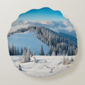 古い木グランジの地質や地肌にテルミがある ラウンドクッション (裏面)