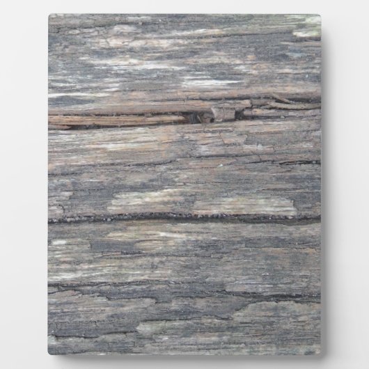 古い木材の背景：独自のテキストを作成する フォトプラーク (正面)