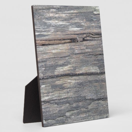 古い木材の背景：独自のテキストを作成する フォトプラーク (側面)