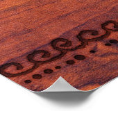 古い木材 ポスター (角)