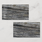 古い木材 名刺 (正面/裏面)