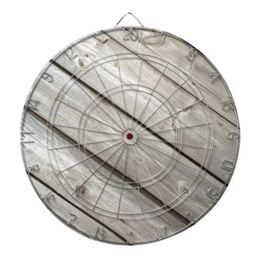 古い木板 ダーツボード (正面)
