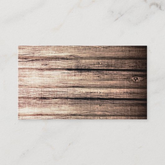 古い木目テクスチャプロフェッショナルプロファイル 名刺 (正面)