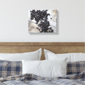 古い木箱の上のコーヒー豆の色8x10 キャンバスプリント (インサイチュ (寝室))