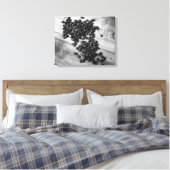 古い木箱の黒と白のコーヒー豆16x20 キャンバスプリント (インサイチュ (寝室))