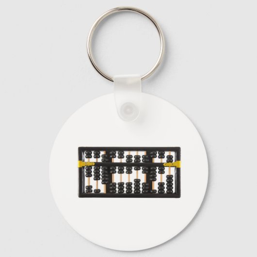 古い木製のアバカス キーホルダー (正面)