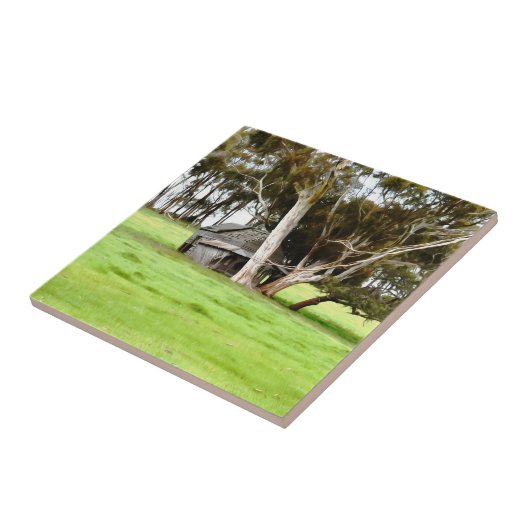 古い木製のシャックセラミックのタイル タイル (側面)