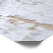 古い木製のテーブルの上のタイム ポスター (角)