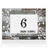 古い木製のテーブル数カード (内部横(上))