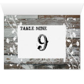 古い木製のテーブル数カード (内部横(下))