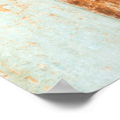 古い木製のドアのバックグラウンドアンティーク、建築 ポスター (角)