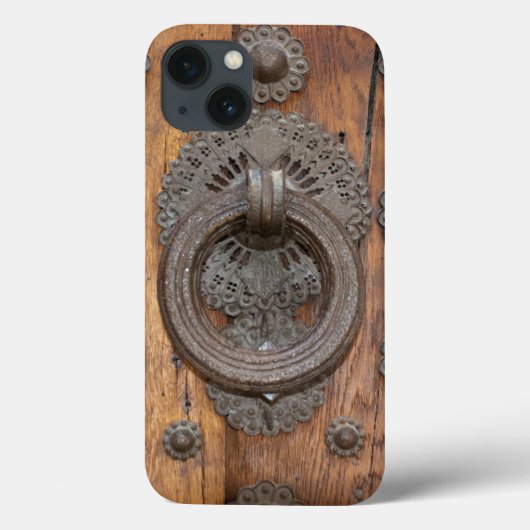 古い木製のドアの中スペインの央ノッカー Case-Mate iPhoneケース (裏面)