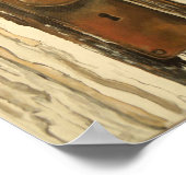 古い木製のドア ポスター (角)