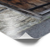 古い木製のフロントドアとライト フォトプリント            (角)