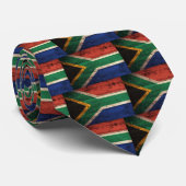 古い木製の南アフリカ国旗 ネクタイ (ロール)