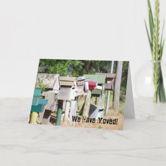 古い木製の古い手紙の箱のために私たちは移動した！ 案内状