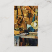 古い木製の店 名刺 (裏面)