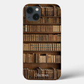 古い木製の本だなおよび本のiPadは箱を乾燥します Case-Mate iPhoneケース (裏面)