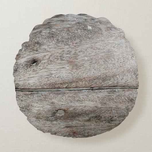 古い木製の板が背景としてクローズアップ ラウンドクッション (正面)