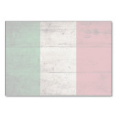 古い木製の穀物のイタリアの旗 テーブルナンバー (裏面)