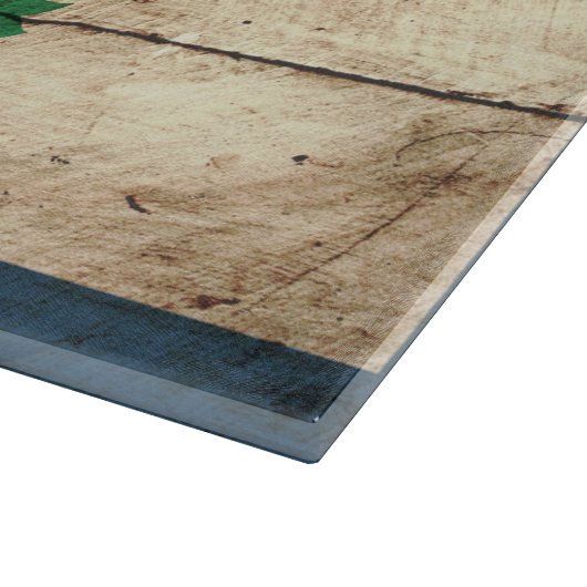 古い木製の穀物のウェストヴァージニアの州の旗 カッティングボード (角)