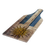 古い木製の穀物のウルグアイの旗 カッティングボード (角)