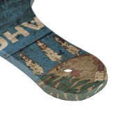 古い木製の穀物のオクラホマの州の旗 カッティングボード (角)