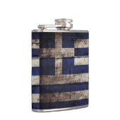 古い木製の穀物のギリシャの旗 フラスク (右)