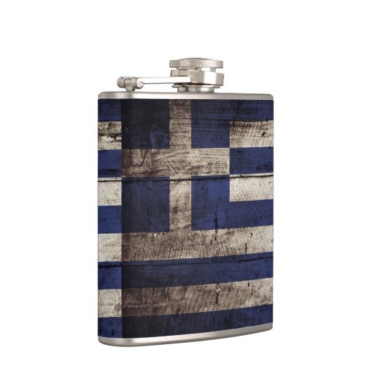 古い木製の穀物のギリシャの旗 フラスク (右)