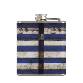 古い木製の穀物のギリシャの旗 フラスク (裏面)