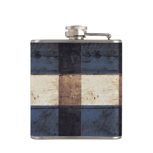 古い木製の穀物のコロラド州の州の旗 フラスク (裏面)