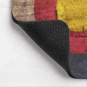 古い木製の穀物のコロラド州の州の旗 マウスパッド (コーナー)