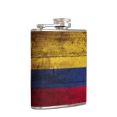 古い木製の穀物のコロンビアの旗 フラスク (右)