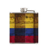 古い木製の穀物のコロンビアの旗 フラスク (裏面)