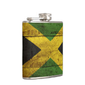 古い木製の穀物のジャマイカの旗 フラスク (右)