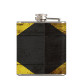 古い木製の穀物のジャマイカの旗 フラスク (裏面)