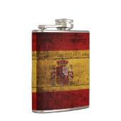 古い木製の穀物のスペインの旗 フラスク (右)