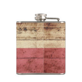 古い木製の穀物のテキサス州の州の旗 フラスク (裏面)