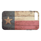 古い木製の穀物のテキサス州の州の旗 Case-Mate iPhoneケース (裏面(横))