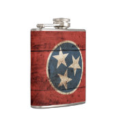 古い木製の穀物のテネシー州の州の旗 フラスク (右)