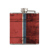 古い木製の穀物のテネシー州の州の旗 フラスク (裏面)