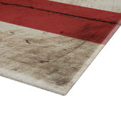 古い木製の穀物のWashington D.C.の旗 カッティングボード (角)