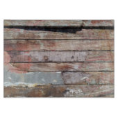 古い木製の素朴なボート木製の板 カッティングボード (正面)