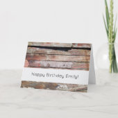 古い木製の素朴なボート木製の板 カード (正面)