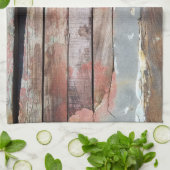 古い木製の素朴なボート木製の板 キッチンタオル (折り畳み)