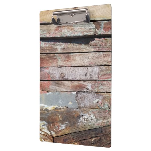 古い木製の素朴なボート木製の板 クリップボード (左)