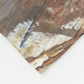 古い木製の素朴なボート木製の板 フリースブランケット (角)