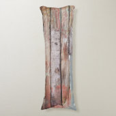 古い木製の素朴なボート木製の板 ボディピロー (正面縦)