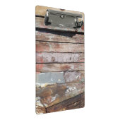 古い木製の素朴なボート木製の板 ミニクリップボード (アングル)