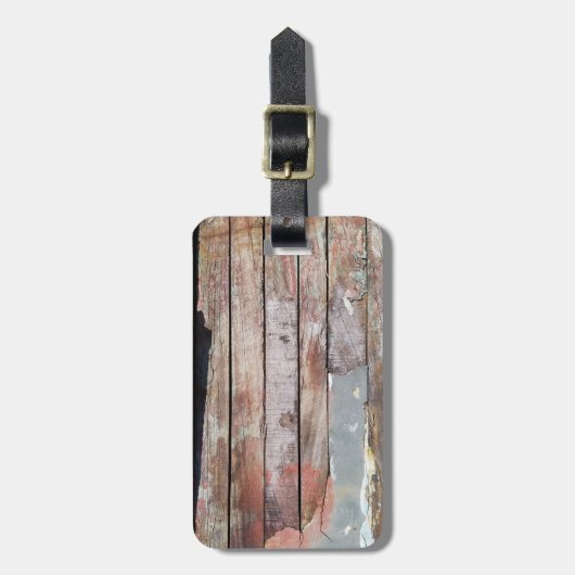 古い木製の素朴なボート木製の板 ラゲッジタグ (正面縦)